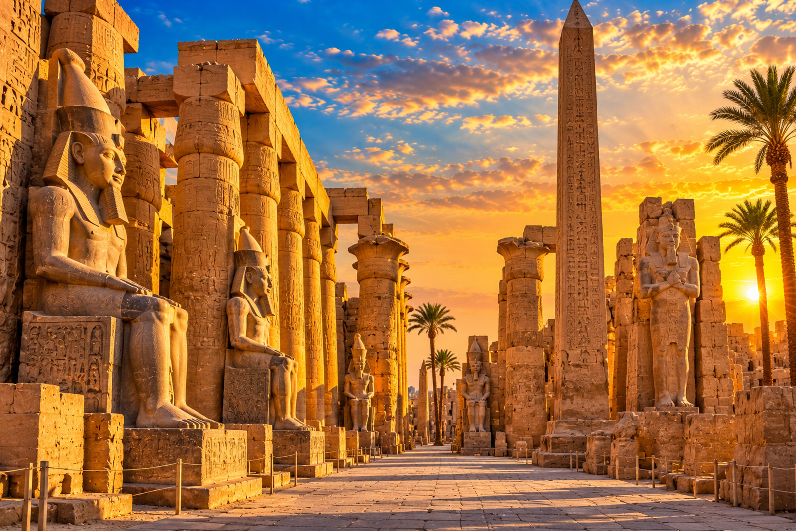 Ancient temples and monuments in Luxor Egypt