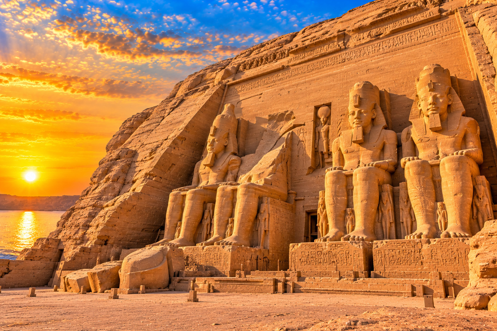 Great Temple of Ramses II at Abu Simbel Egypt