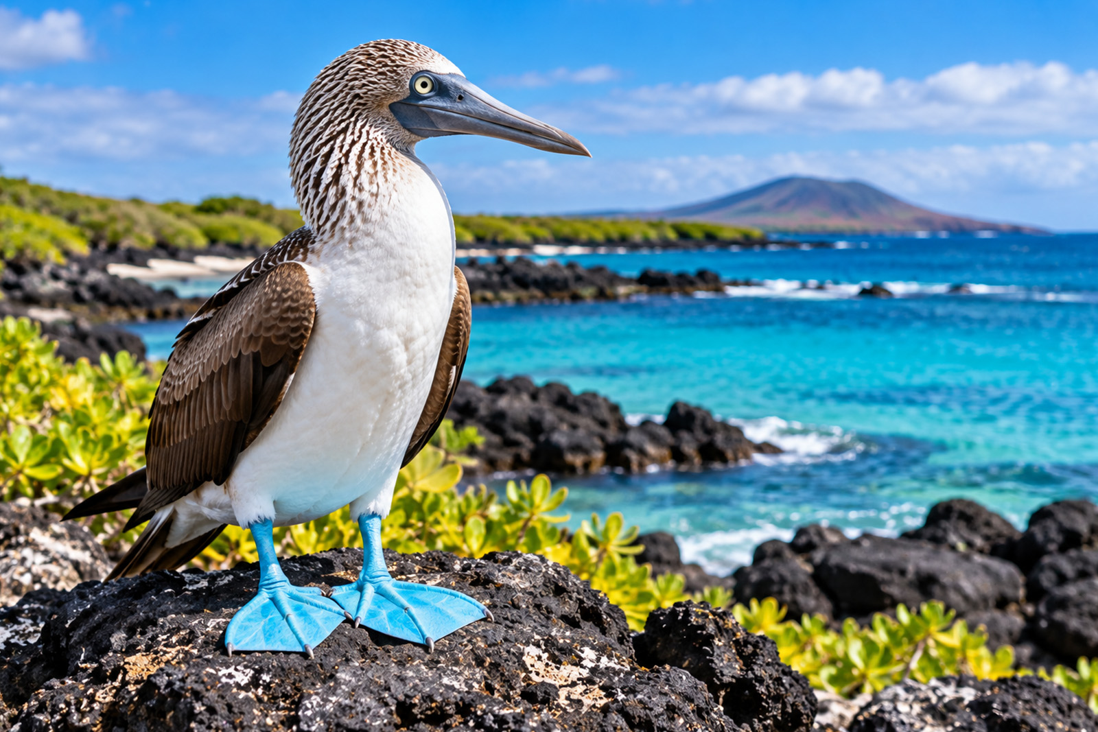 Blue-footed Booby in the Galapagos Islands