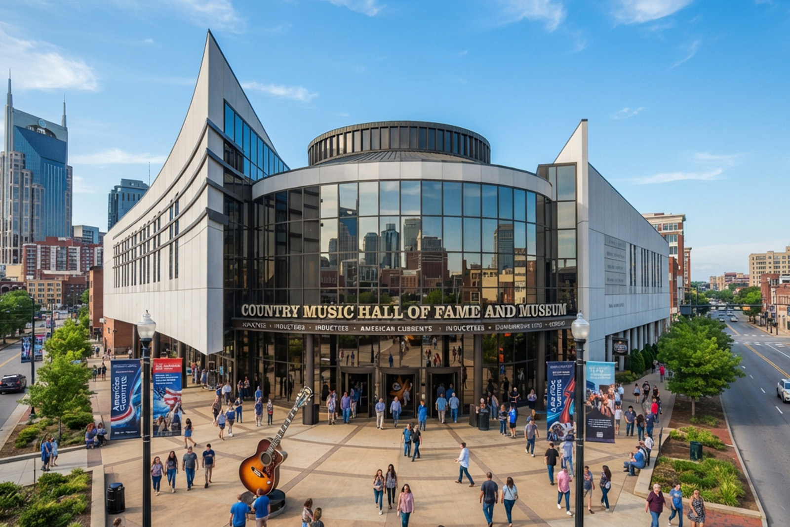 Country Music Hall of Fame and Museum in downtown Nashville celebrating legendary country music artists