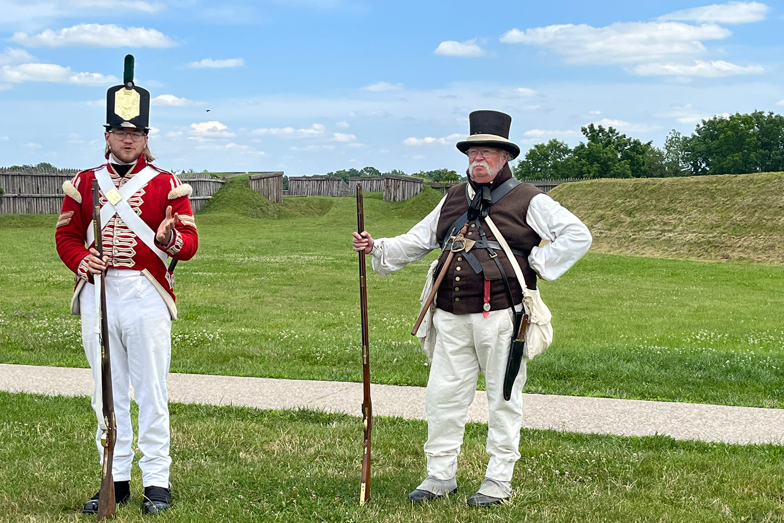 Historic Fort George in Niagara-on-the-Lake Ontario featuring reconstructed military buildings and Canadian War of 1812 history